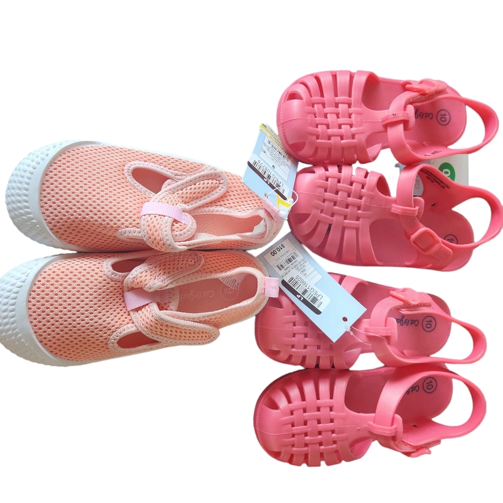 Kids Girls Cat And Jack Kids Lot Of 3, Pink Size 10 & 9